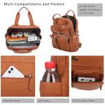 Angel Kiss Soft Leather Multi Pocket Backpack Purse