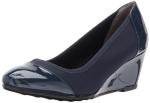 LifeStride Juliana Navy Stretch Wedge Pumps for Women