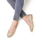 Gold Glitter Ballerina Flats for Women, Size 11