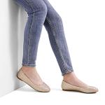 Gold Glitter Ballerina Flats for Women, Size 11