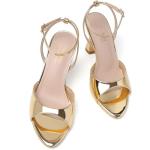 Susanny Gold Strappy Chunky Heels for Women