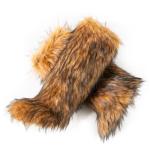 IXU Women's Cozy Faux Fur Knee-High Boots