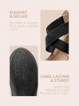 DREAM PAIRS Women's Stylish Black Ankle Strap Flats