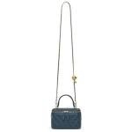 DORIS&JACKY Mini Quilted Crossbody Bag in Blue