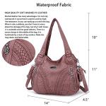 Stylish Women's Tote Bag in Pink Leather