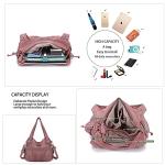 Stylish Women's Tote Bag in Pink Leather