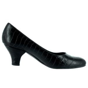 Easy Street Black Croco Women's Fabulous Pumps