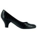 Easy Street Black Croco Women's Fabulous Pumps