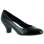 Easy Street Black Croco Women's Fabulous Pumps