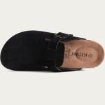 KIDMI Vegan Suede Clogs with Cork Footbed