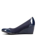 LifeStride Juliana Navy Stretch Wedge Pumps for Women
