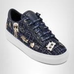 Karl Lagerfeld Paris Navy Women's Sneakers, Size 9