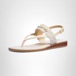 Michael Kors Lena Sandal in Vanilla/Cream, Size 6