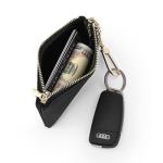 Masien Rauder Pebbled Leather Zip Key Pouch