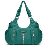 Turquoise Green Vegan Leather Hobo Bag for Women