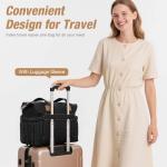 Stylish Black Waterproof Diaper Bag Tote