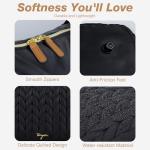 Stylish Black Waterproof Diaper Bag Tote