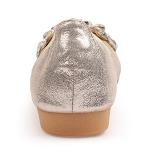 Lauthen.S Women’s Gold Rhinestone Ballet Flats