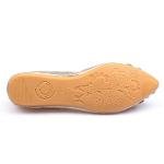 Lauthen.S Women’s Gold Rhinestone Ballet Flats