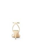 Michael Kors Liana Pale Gold Mid Heel Sandals