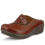 Spring Step L’Artiste Hand-Painted Leather Clogs