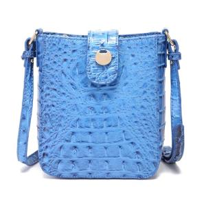 Crocodile Embossed Small Crossbody Bag for Women