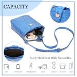 Crocodile Embossed Small Crossbody Bag for Women