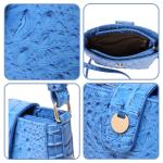 Crocodile Embossed Small Crossbody Bag for Women