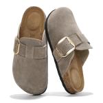 Women’s Genuine Leather Clogs with Memory Foam Insole