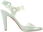KARL LAGERFELD Mint Julep Iridescent Ankle Heels