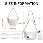 ITAMOOD White Leather Waist Pack for Women
