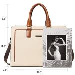 BOSTANTEN Women’s Leather Vintage Laptop Briefcase Tote