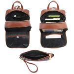 MKP Women's Stylish Medium Backpack Purse Set