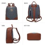 MKP Women's Stylish Medium Backpack Purse Set
