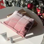 Pink Velvet Quilted Makeup Bag for Women