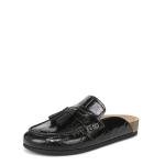 Sam Edelman Astrid Black Croco Mules for Women