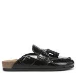 Sam Edelman Astrid Black Croco Mules for Women