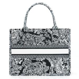 Luxury Large Capacity Jacquard Tote Handbag