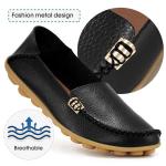 Stylish Women's Slip-On Black Loafers for Comfort