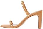 Avery Square Toe High Heeled Sandal, Doe Tan