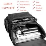 Boshiho Crocodile Pattern Leather Backpack for Men