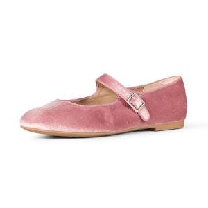 Mauve Velvet Women's Mary Jane Ballet Flats
