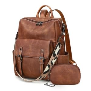 Chic PU Leather Designer Backpack Purse for Women