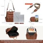 Chic PU Leather Designer Backpack Purse for Women