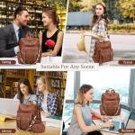 Chic PU Leather Designer Backpack Purse for Women