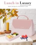 Stylish Vegan Leather Lunch Box Tote for Women