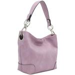 Lilac Hobo Shoulder Bag with Bold Snap Hook