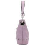 Lilac Hobo Shoulder Bag with Bold Snap Hook