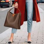 IBFUN Vintage Leather Women’s Satchel Handbag