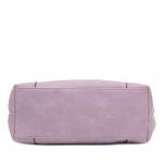 Lilac Hobo Shoulder Bag with Bold Snap Hook